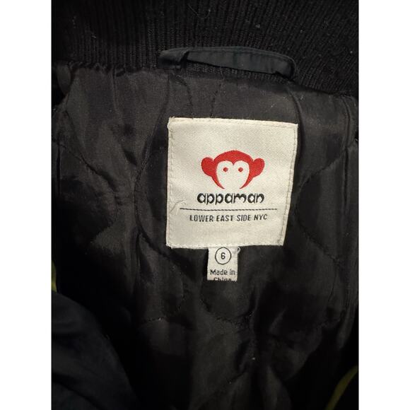 APPAMAN Youth 100% Down Puffer Jacket Black SIZE 6 EXCELLENT - Picture 9 of 12